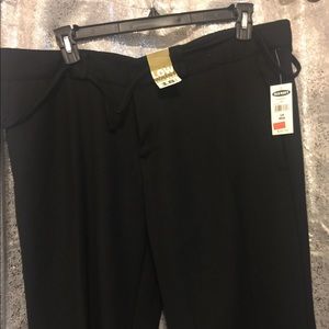 Black wool blend pants